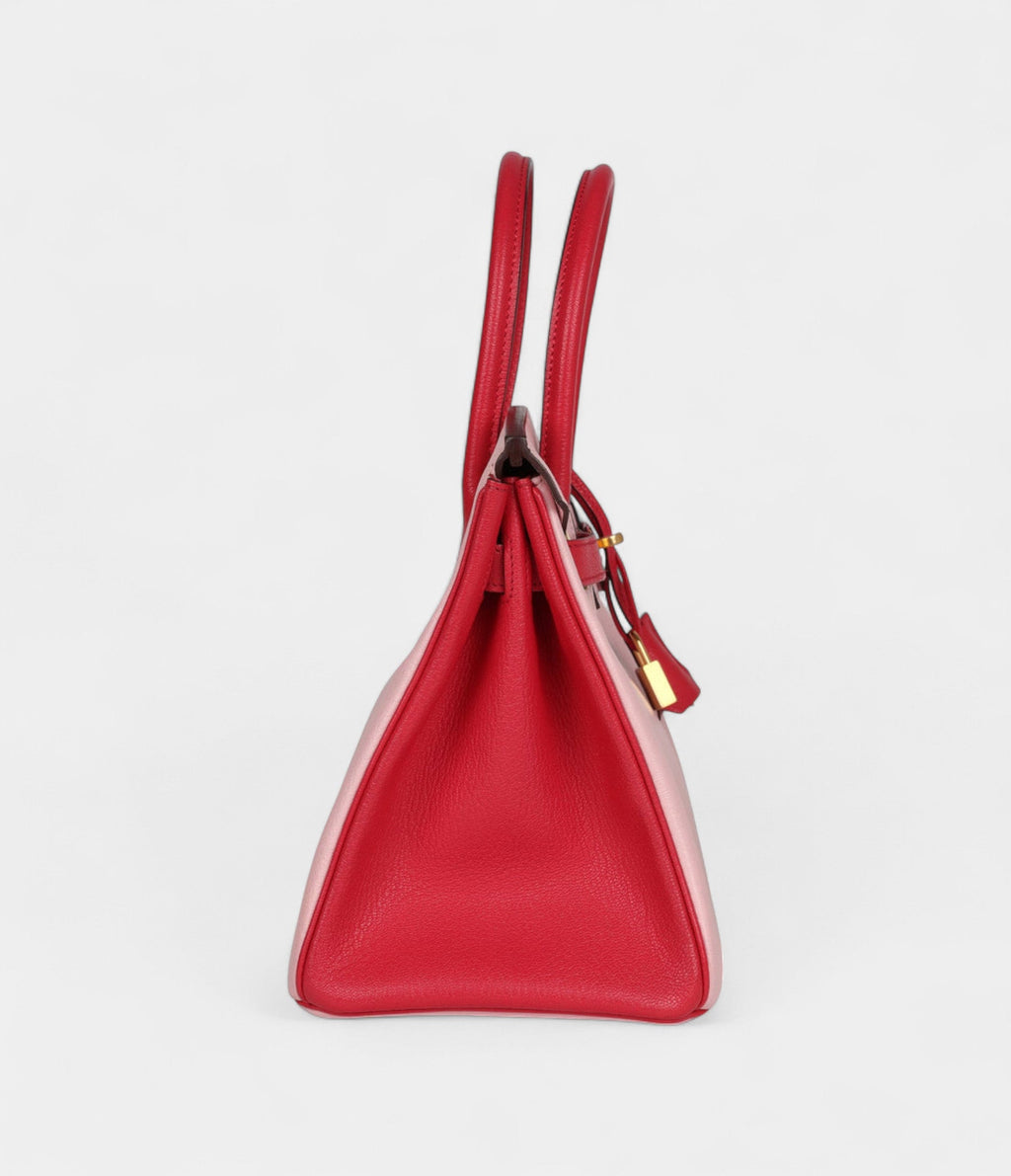 HM BK 30 Rose Sakura and Rose Extreme Chevre Gold Hardware