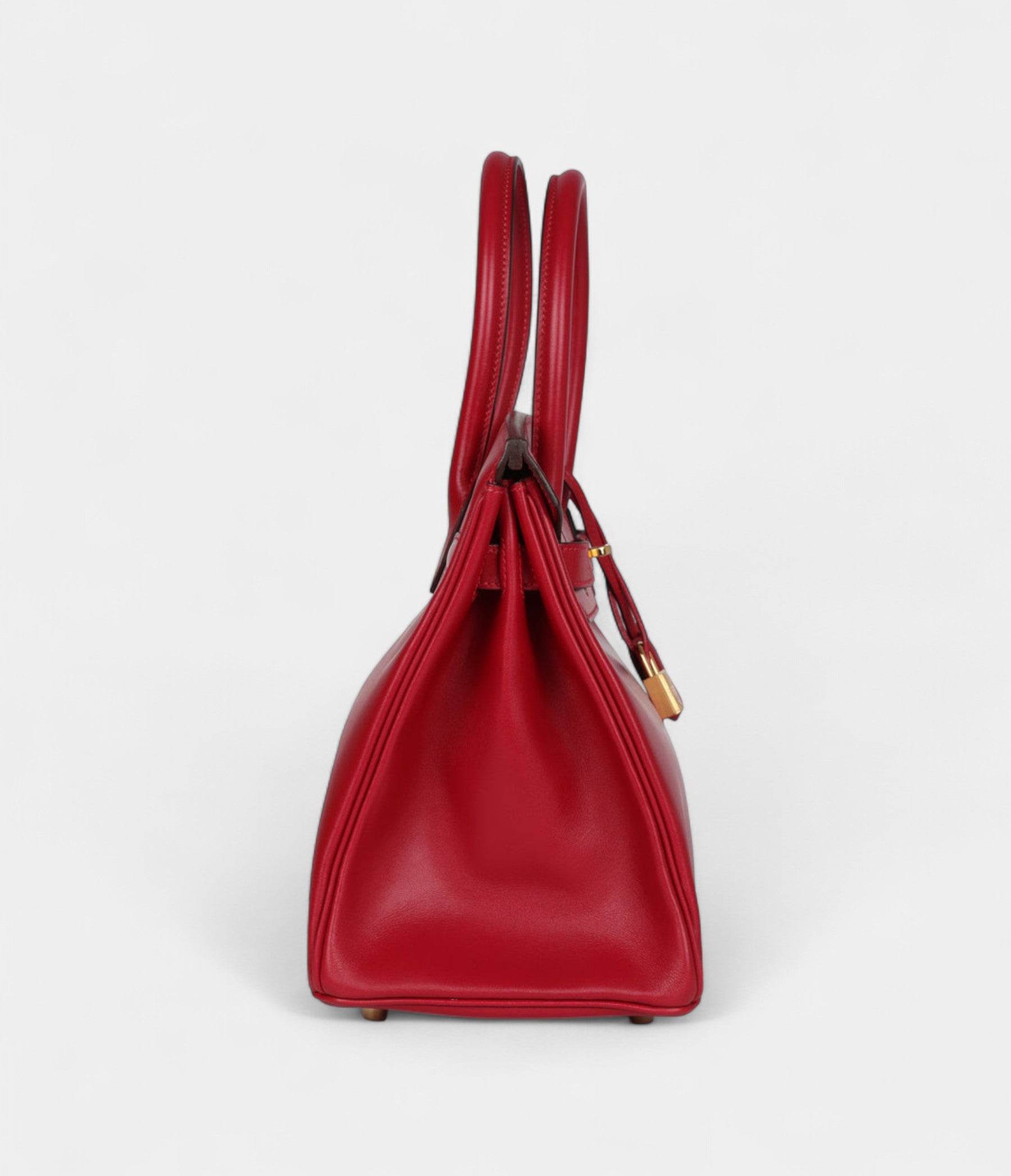 HM BK 30 Rouge Vif Tadelakt Gold Hardware