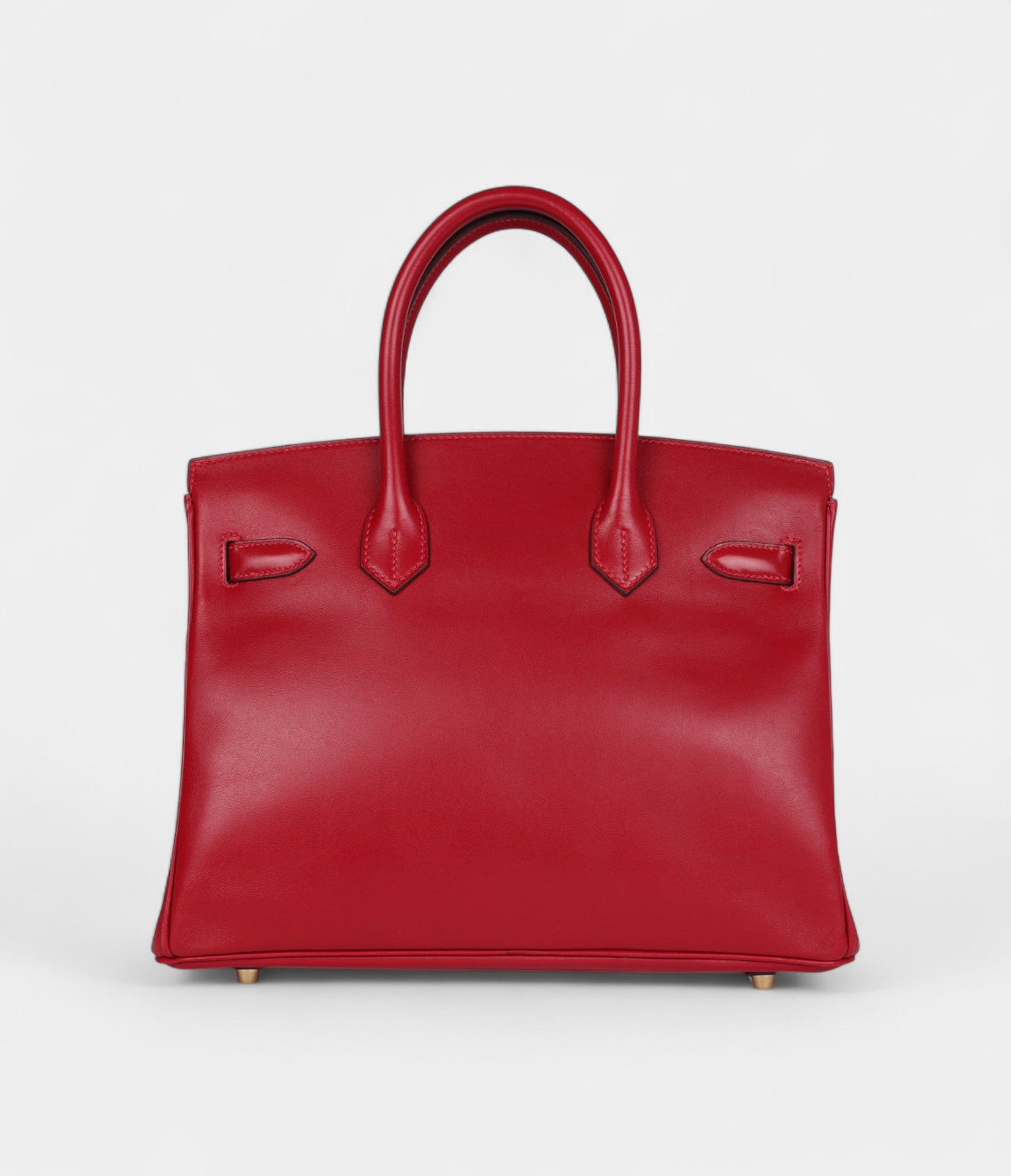 HM BK 30 Rouge Vif Tadelakt Gold Hardware