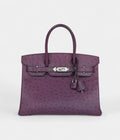 HM BK 30 Violet Ostrich Palladium Hardware
