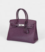 HM BK 30 Violet Ostrich Palladium Hardware