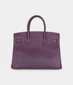 HM BK 30 Violet Ostrich Palladium Hardware