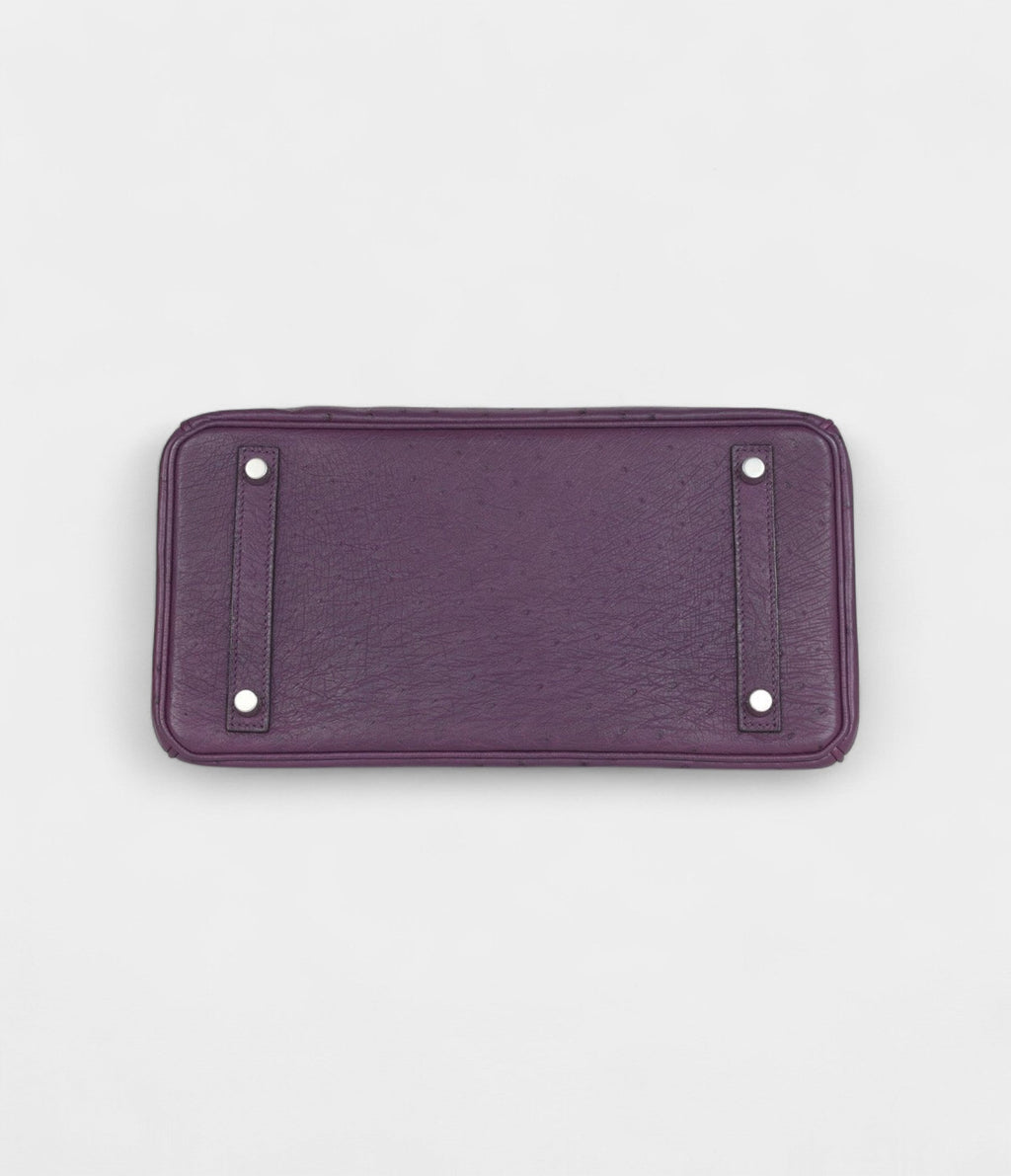 HM BK 30 Violet Ostrich Palladium Hardware