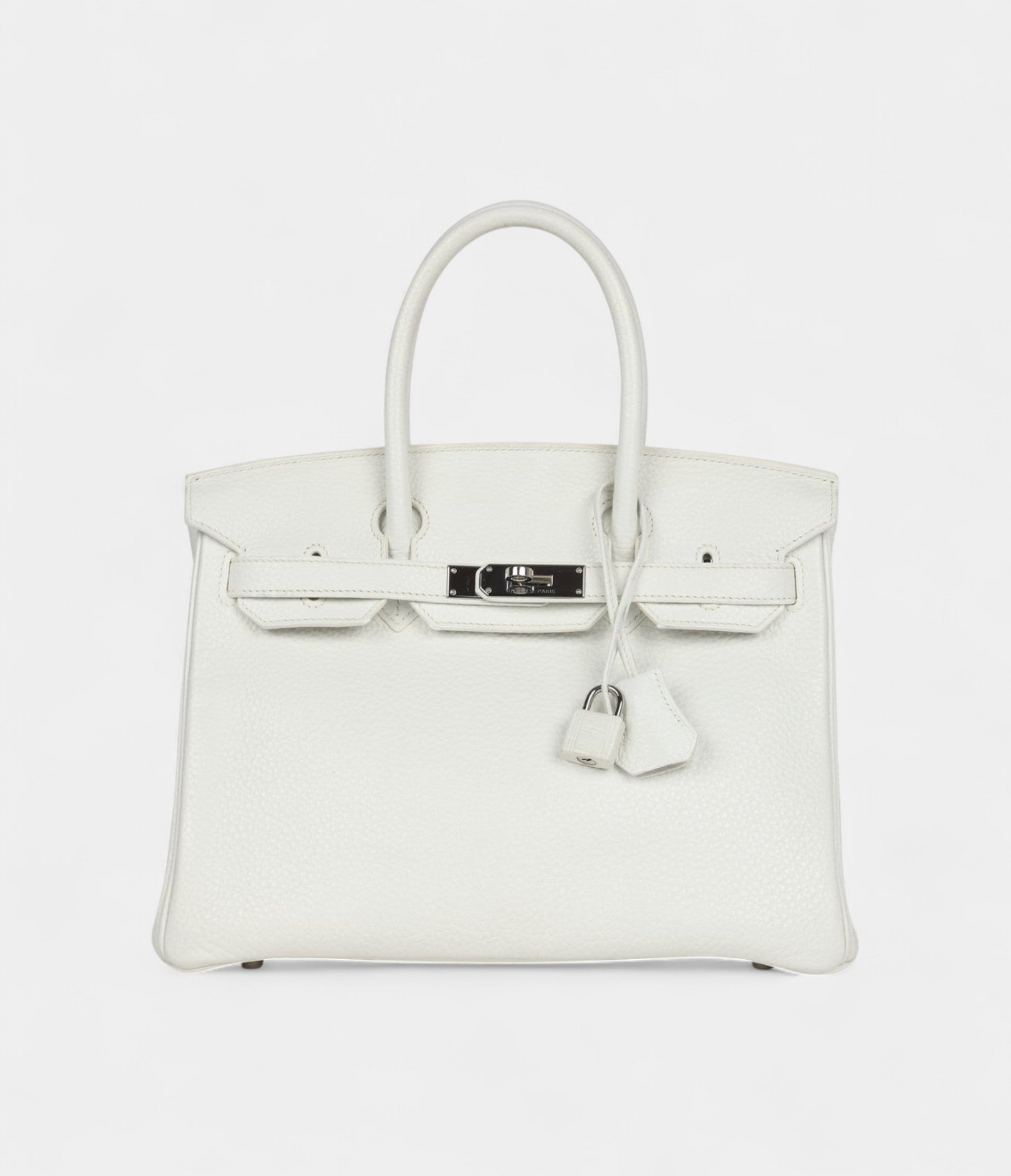 HM BK 30 White Clemence Palladium Hardware