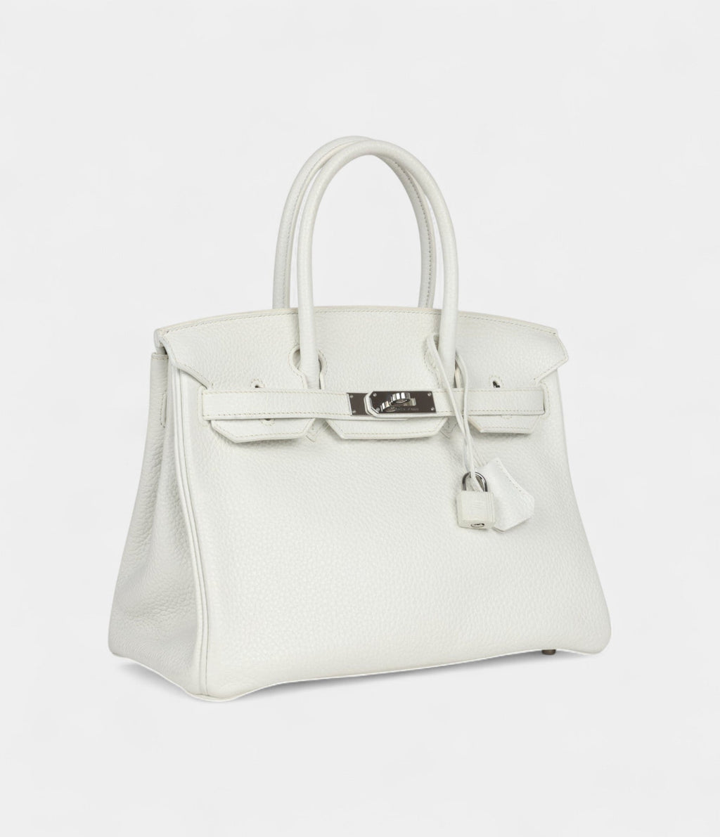 HM BK 30 White Clemence Palladium Hardware