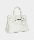 HM BK 30 White Clemence Palladium Hardware