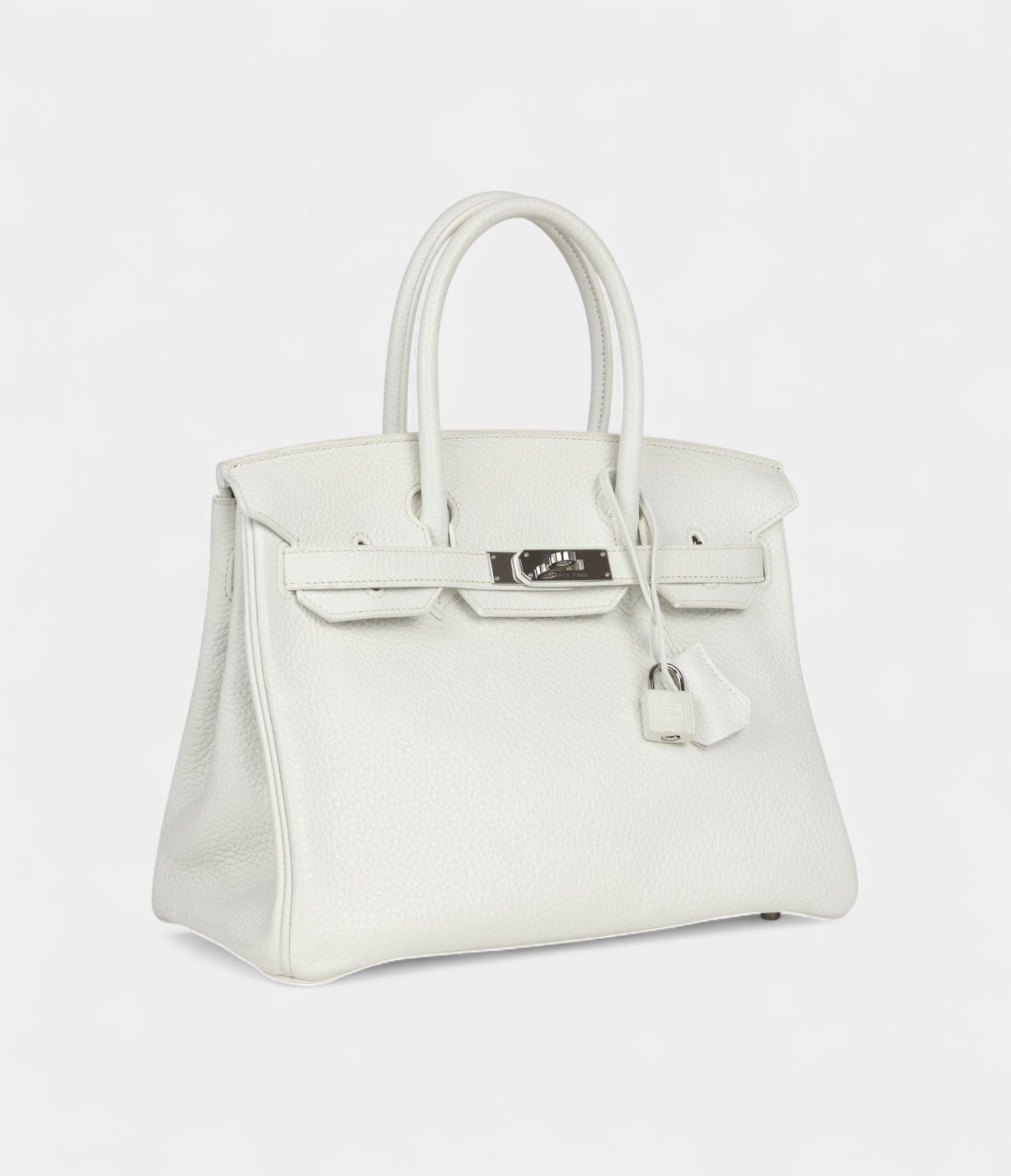 HM BK 30 White Clemence Palladium Hardware