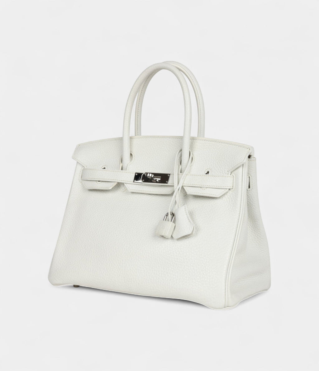 HM BK 30 White Clemence Palladium Hardware