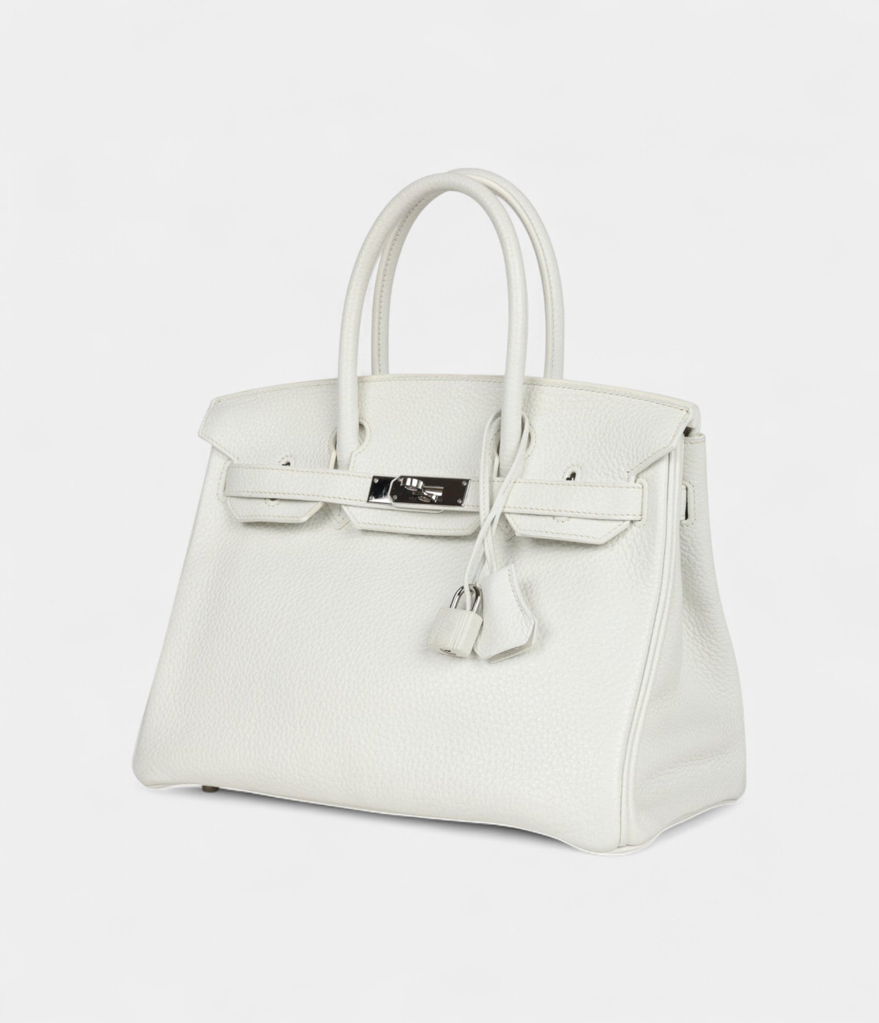 HM BK 30 White Clemence Palladium Hardware