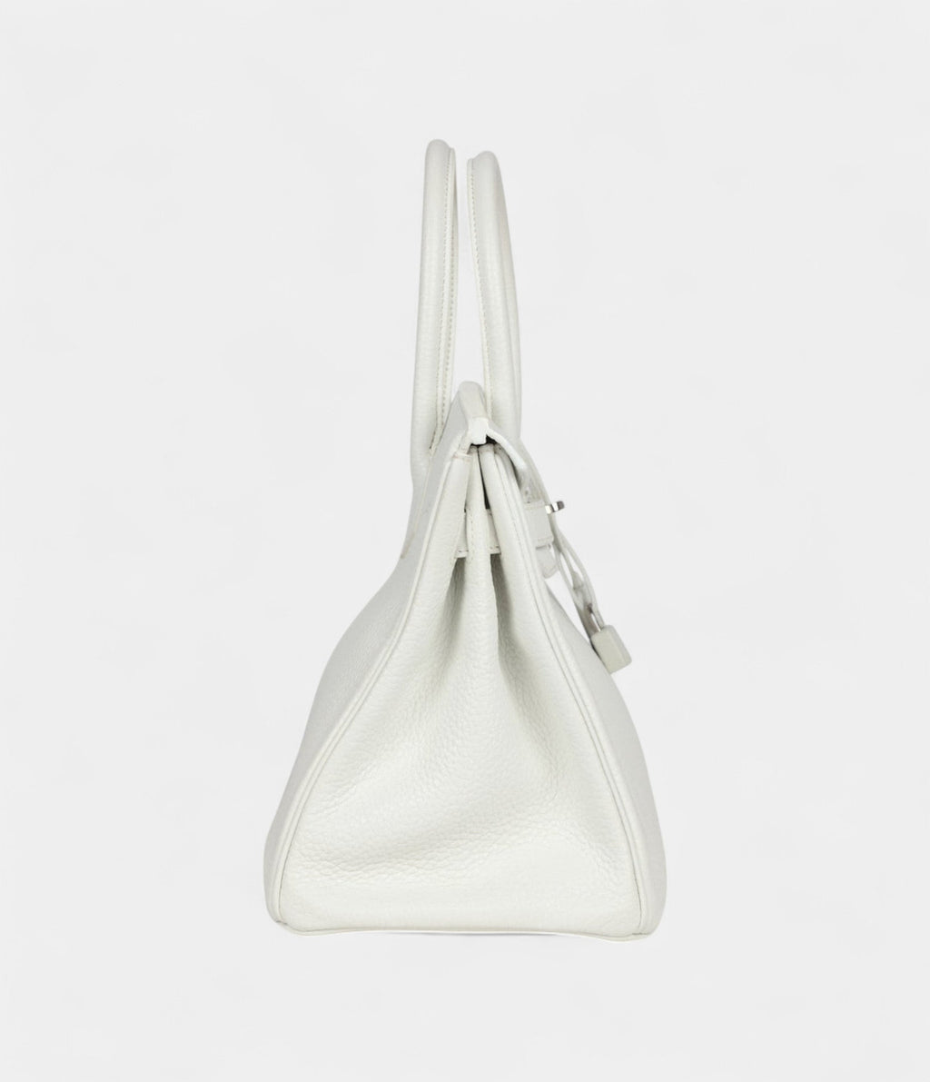 HM BK 30 White Clemence Palladium Hardware