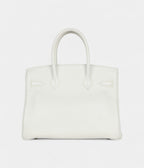 HM BK 30 White Clemence Palladium Hardware