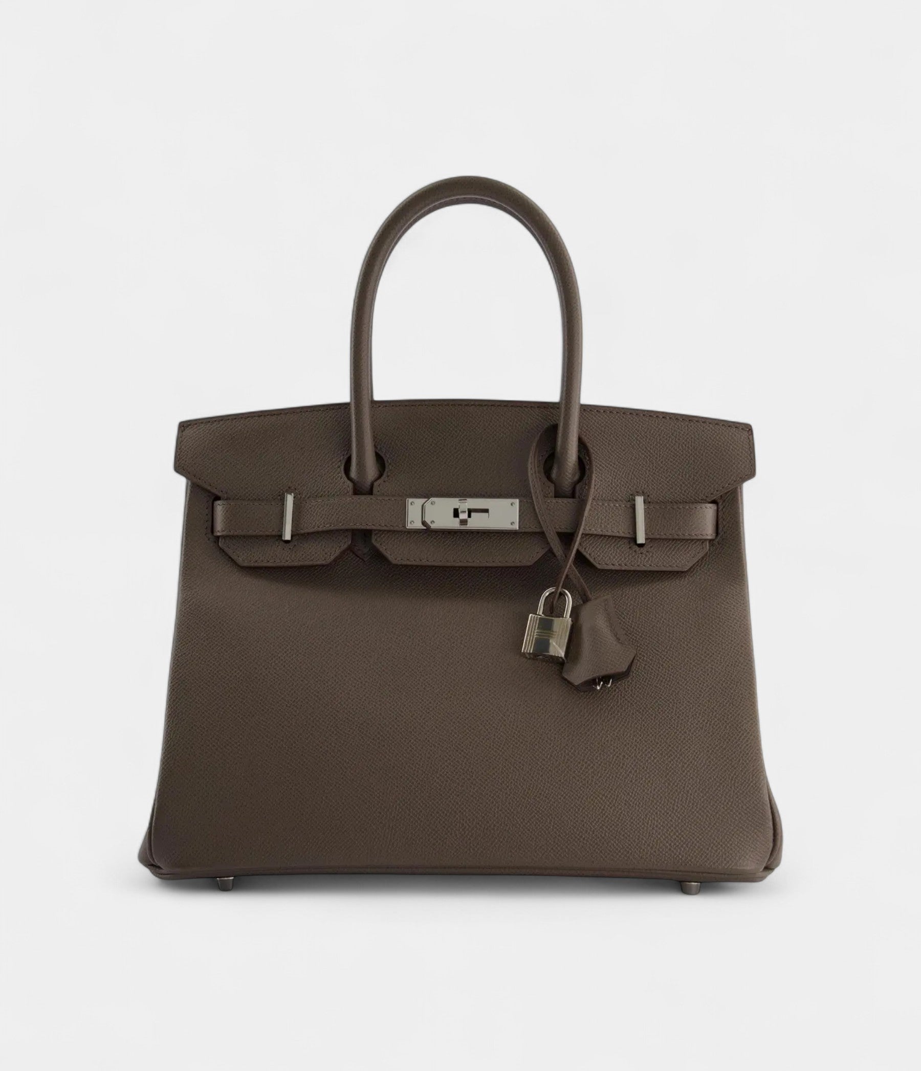 HM BK 30 Retourne in Gris Etain Epsom Leather Bag