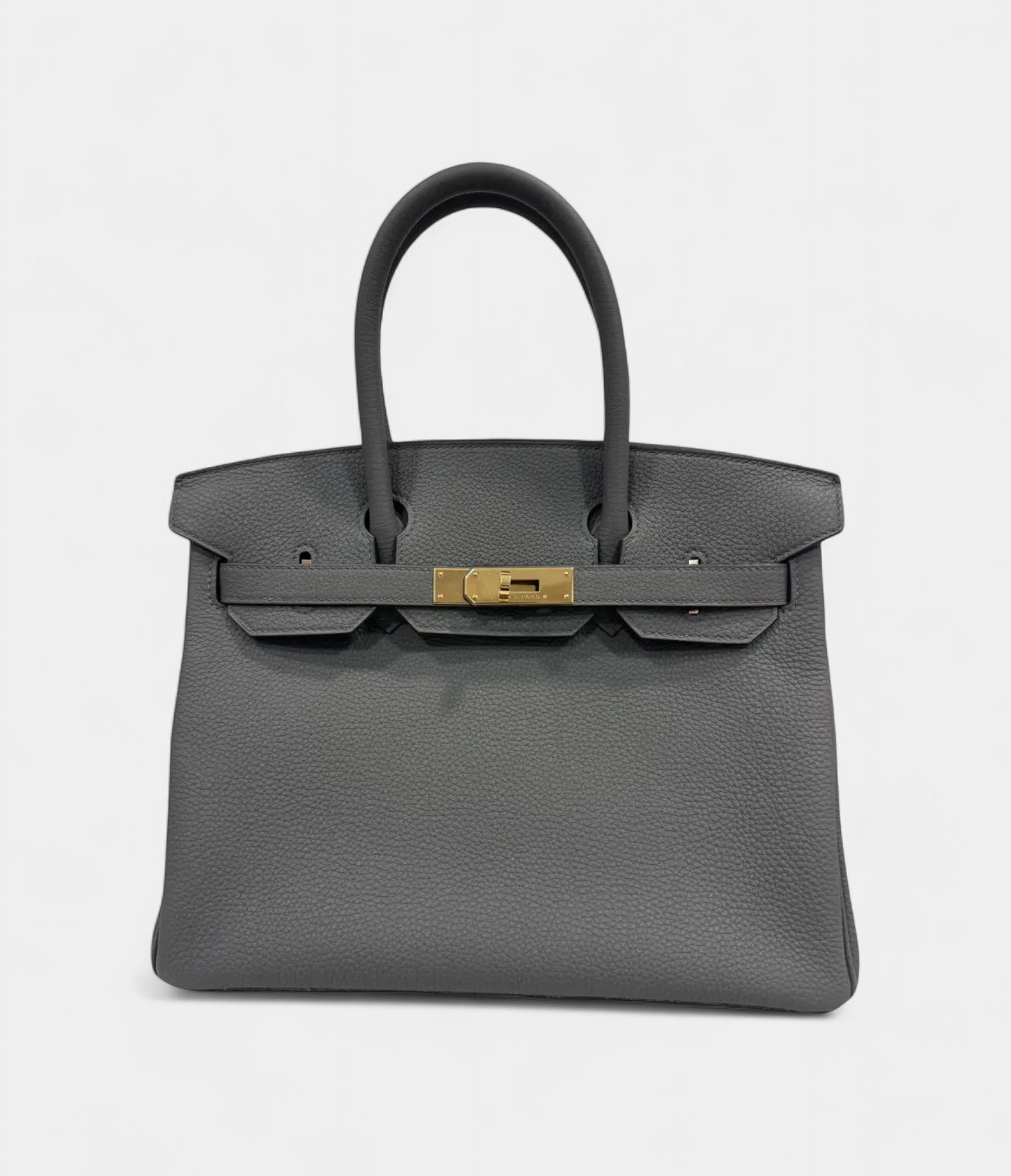Hermes BK 30 gris etain goldware