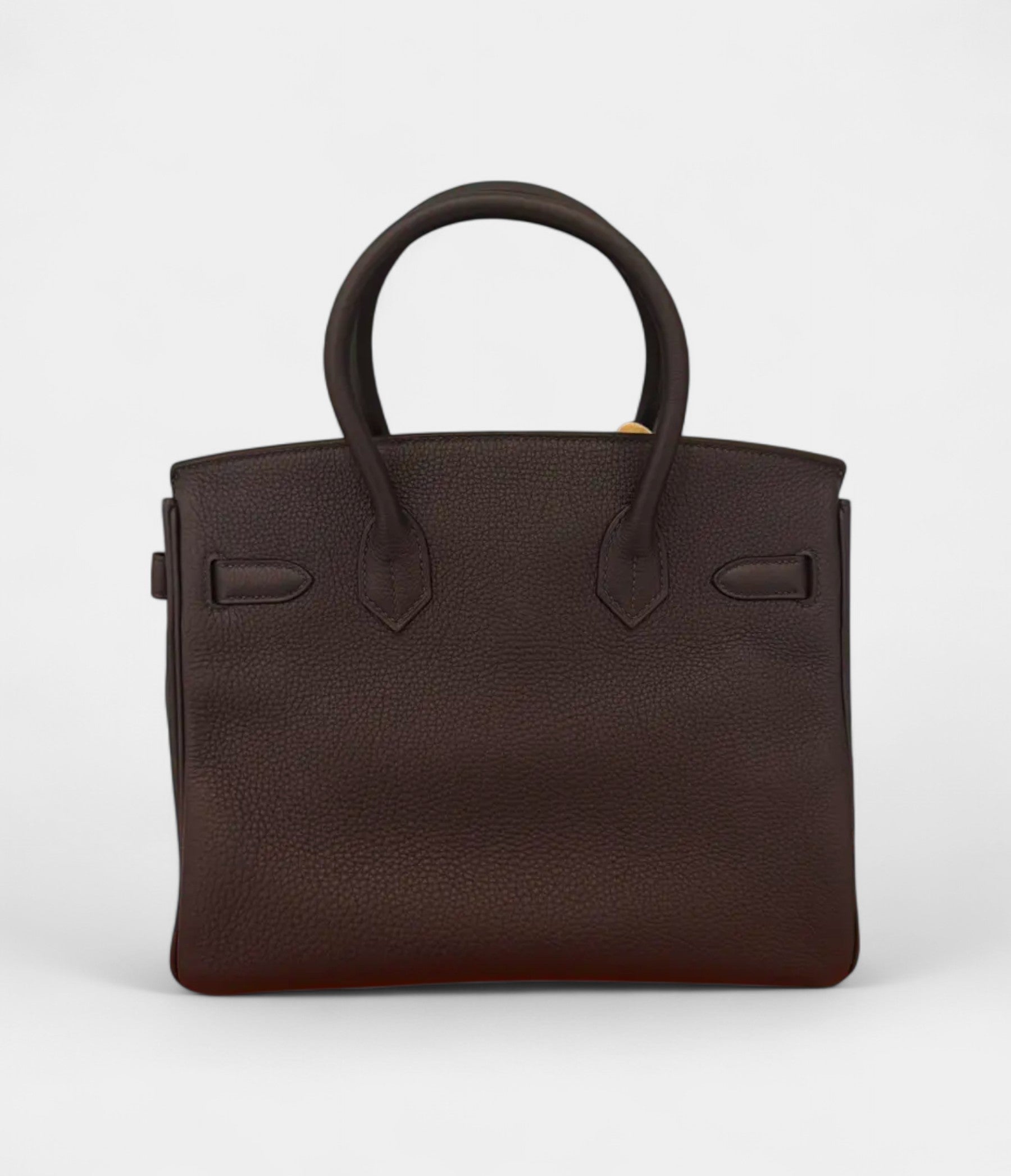HM BK 30 in Blue Nuit Togo Leather with Gold Hardware