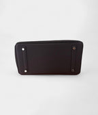 HM BK 30 in Blue Nuit Togo Leather with Gold Hardware