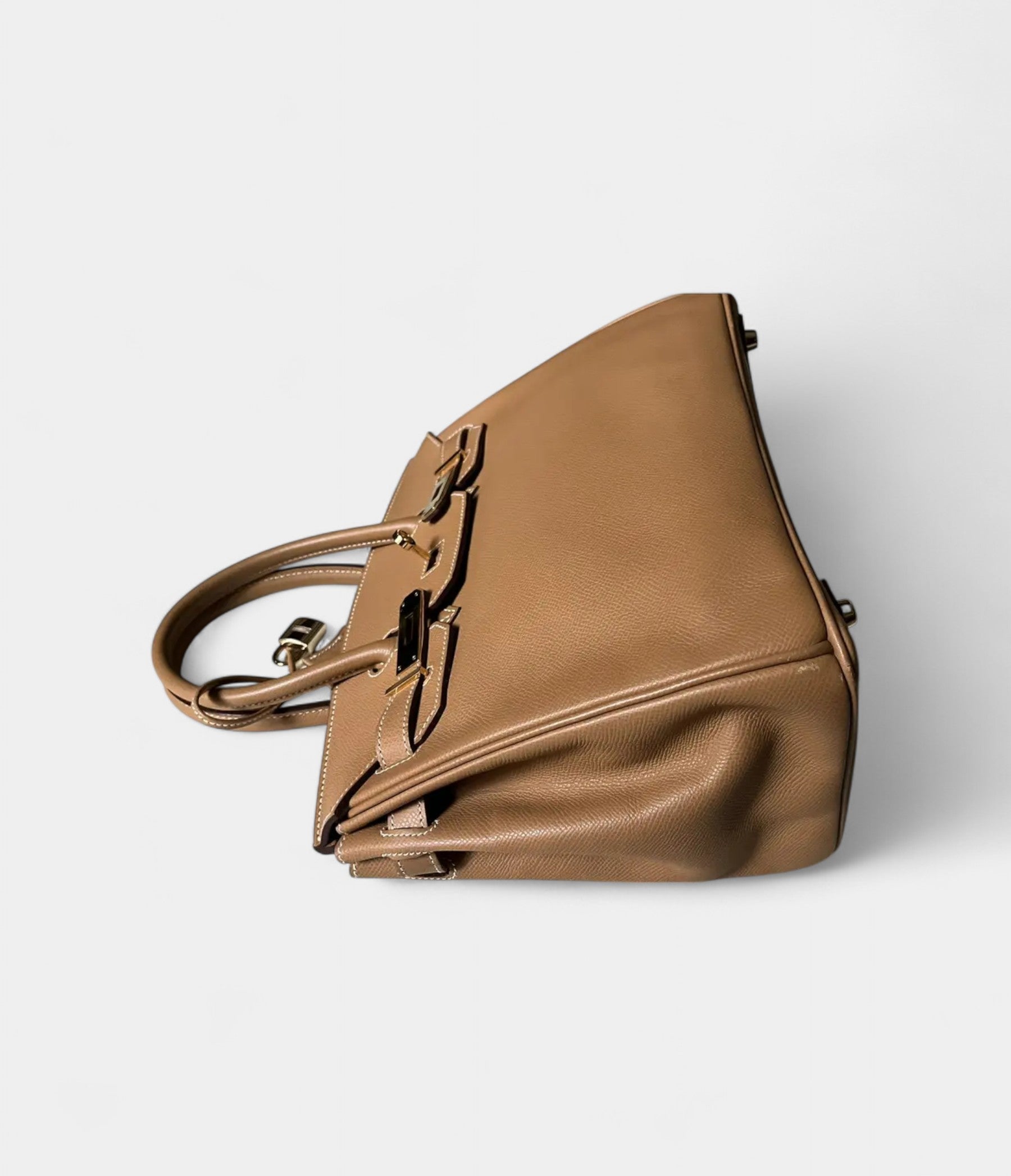 HM BK 30 in Togo Leather with Gold Hardware