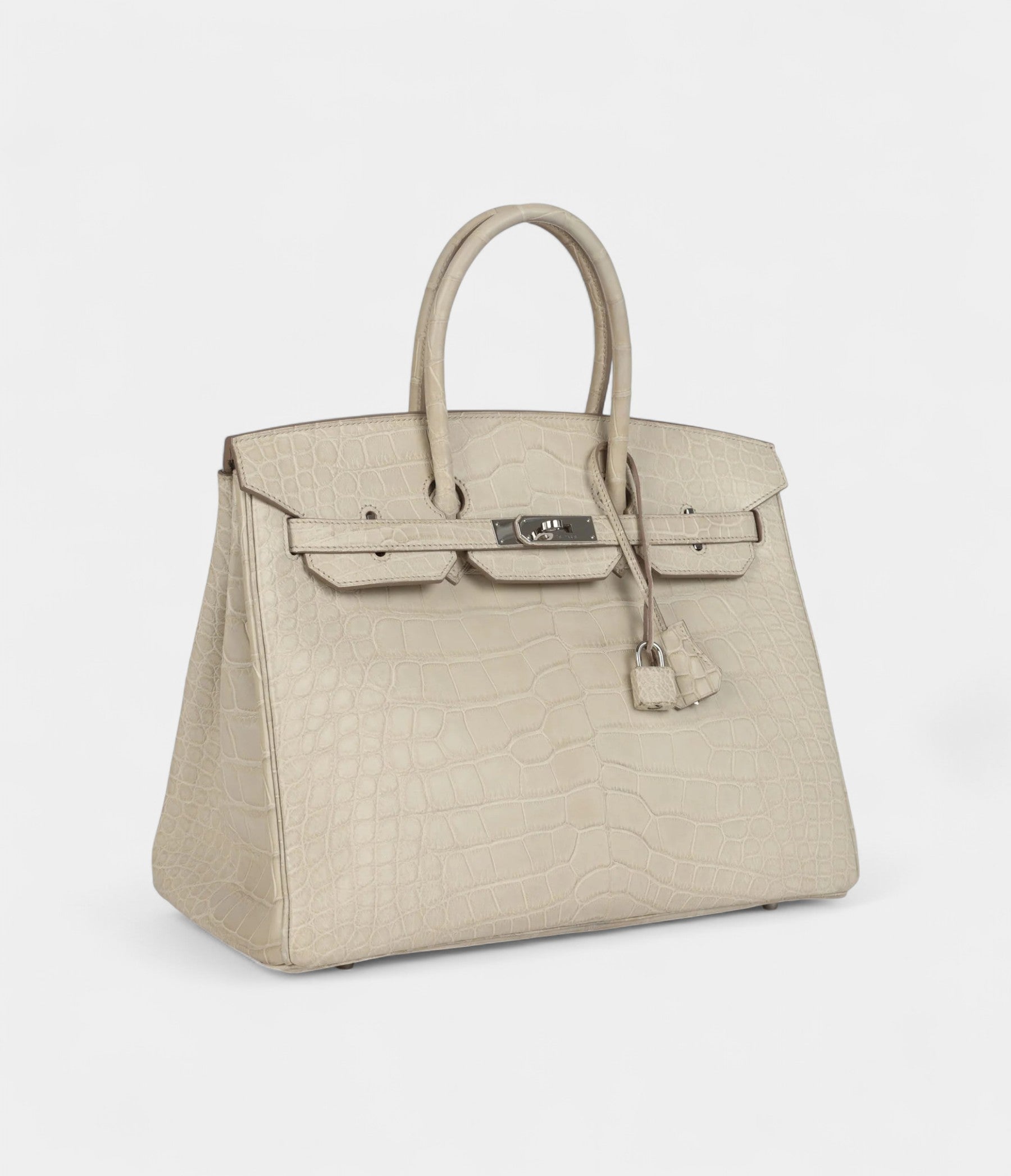 HM BK 35 Beton Matte Alligator Palladium Light Brown Hardware