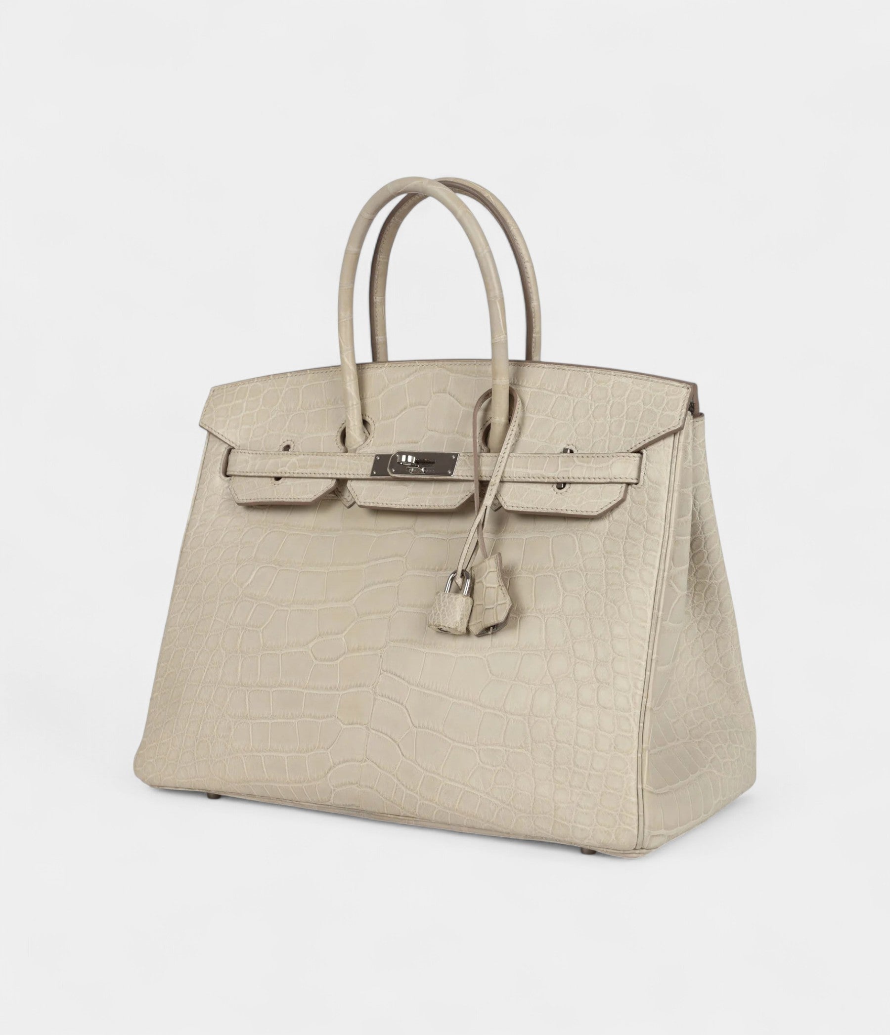 HM BK 35 Beton Matte Alligator Palladium Light Brown Hardware