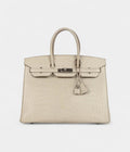 HM BK 35 Beton Matte Alligator Palladium Light Brown Hardware