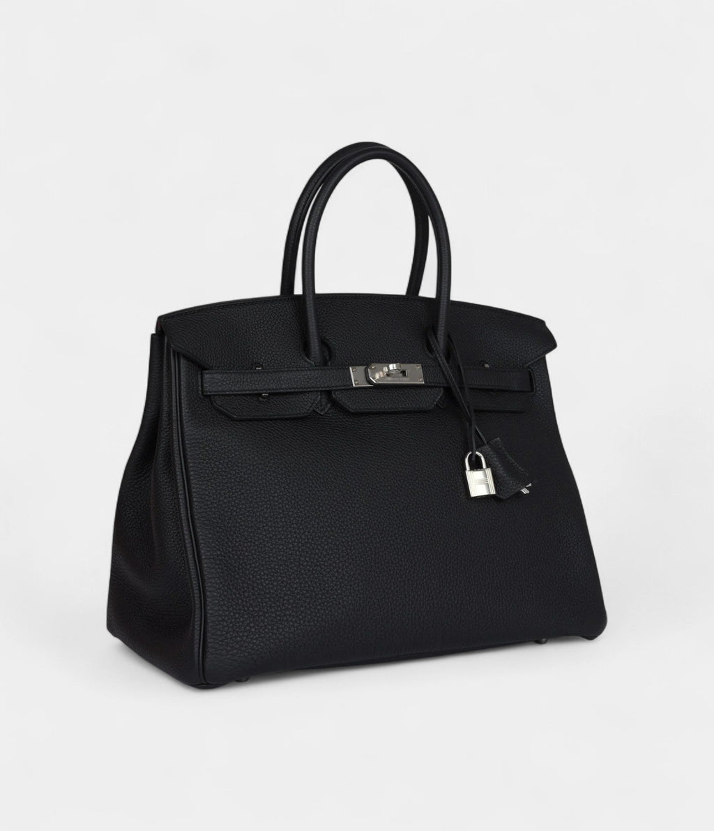 HM BK 35 Black Togo Palladium Hardware
