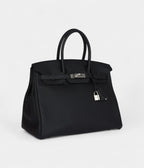 HM BK 35 Black Togo Palladium Hardware