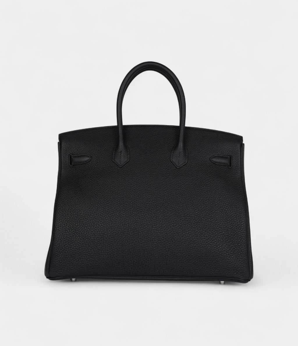 HM BK 35 Black Togo Palladium Hardware