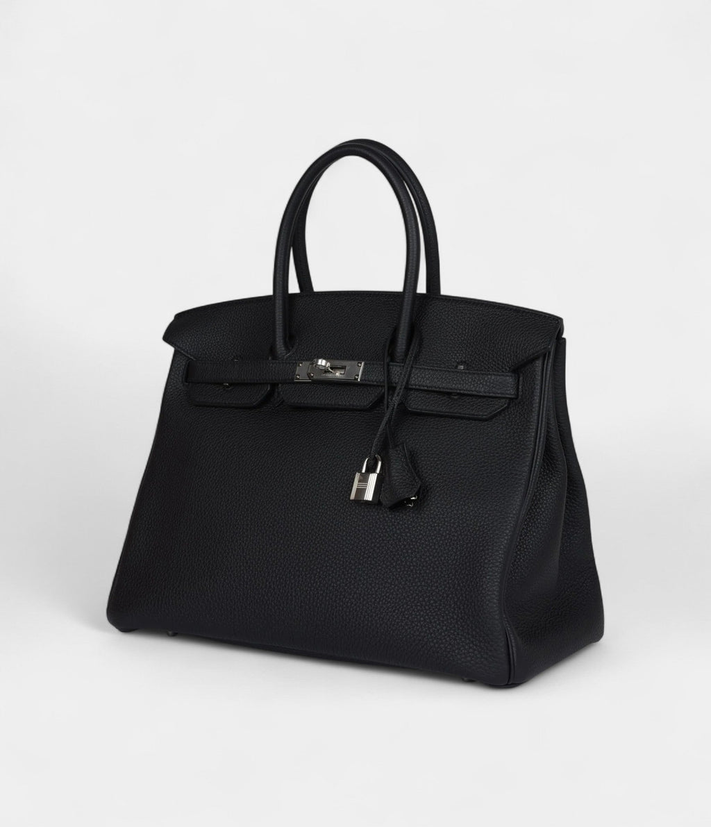 HM BK 35 Black Togo Palladium Hardware