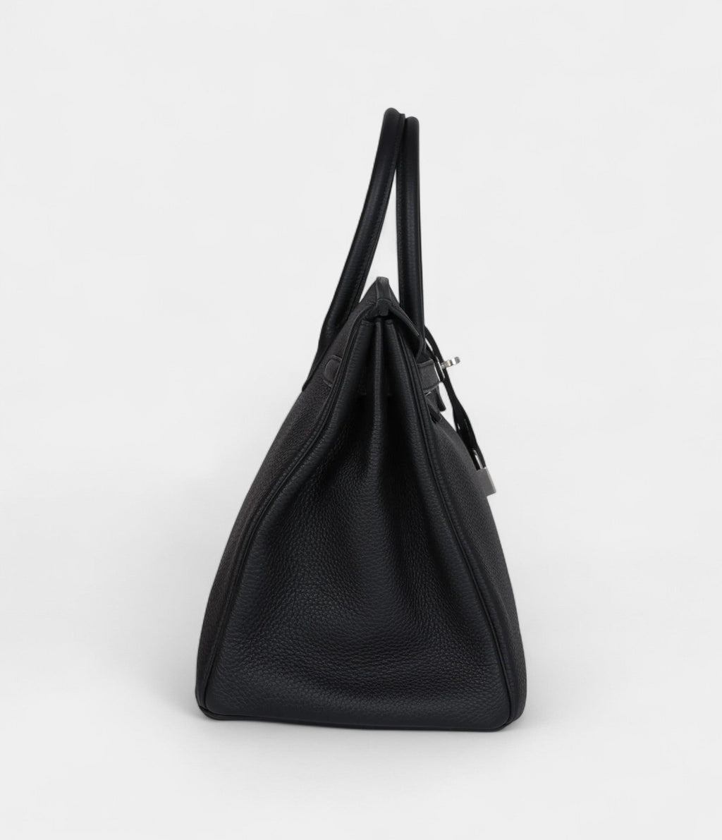 HM BK 35 Black Togo Palladium Hardware