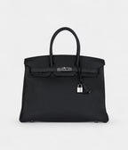 HM BK 35 Black Togo Palladium Hardware