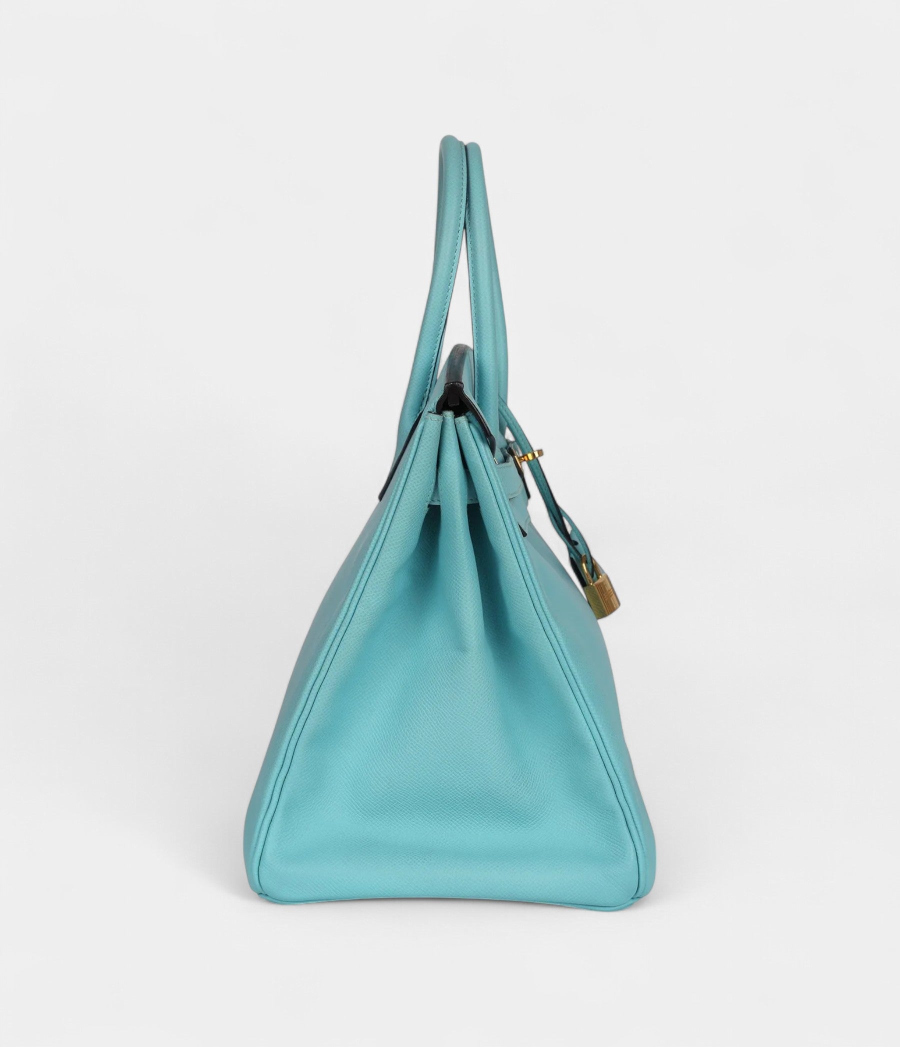 HM BK 35 Bleu Atoll Epsom Gold Hardware