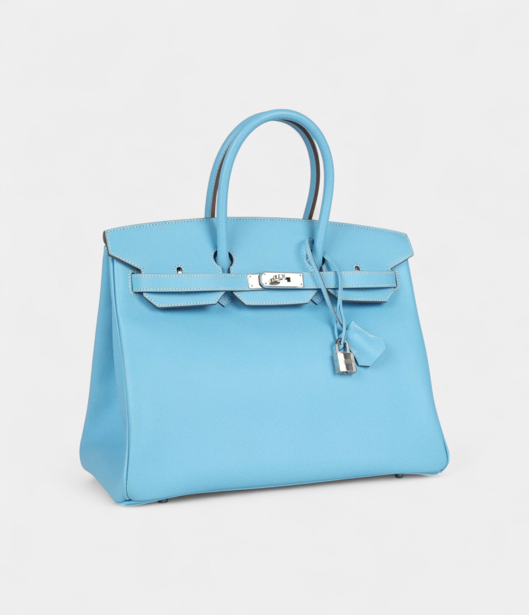 HM BK 35 Bleu Celeste Candy Epsom Palladium Hardware