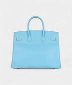 HM BK 35 Bleu Celeste Candy Epsom Palladium Hardware