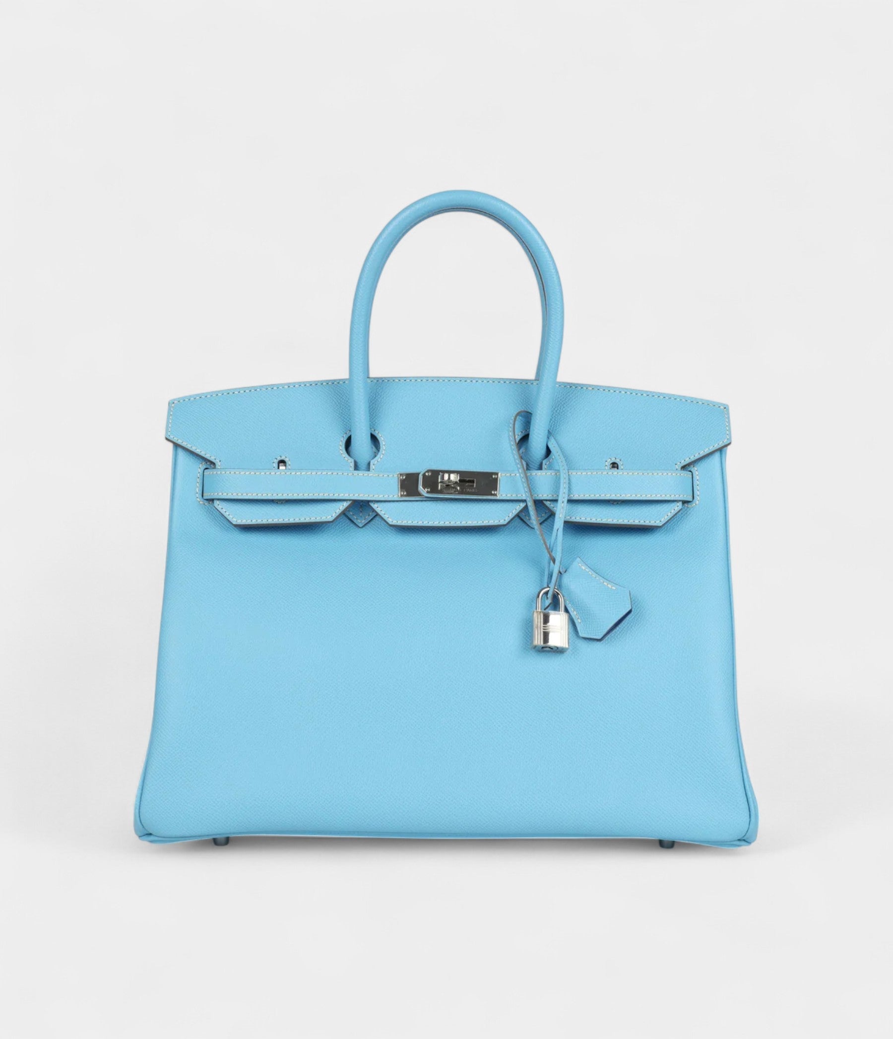 HM BK 35 Bleu Celeste Candy Epsom Palladium Hardware