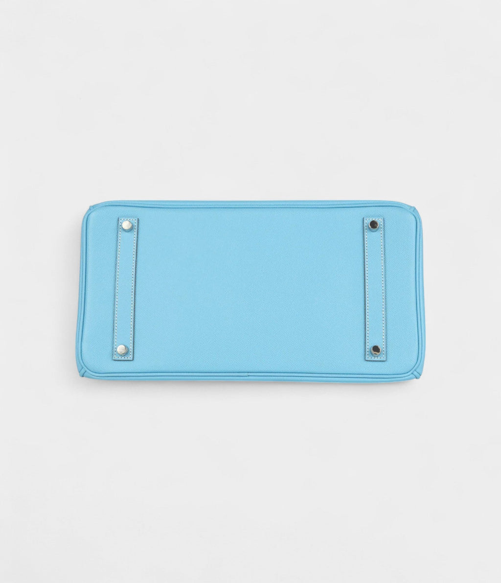 HM BK 35 Bleu Celeste Candy Epsom Palladium Hardware