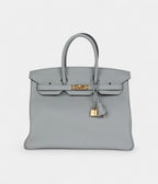 HM BK 35 Bleu Glacier Togo Gold Hardware