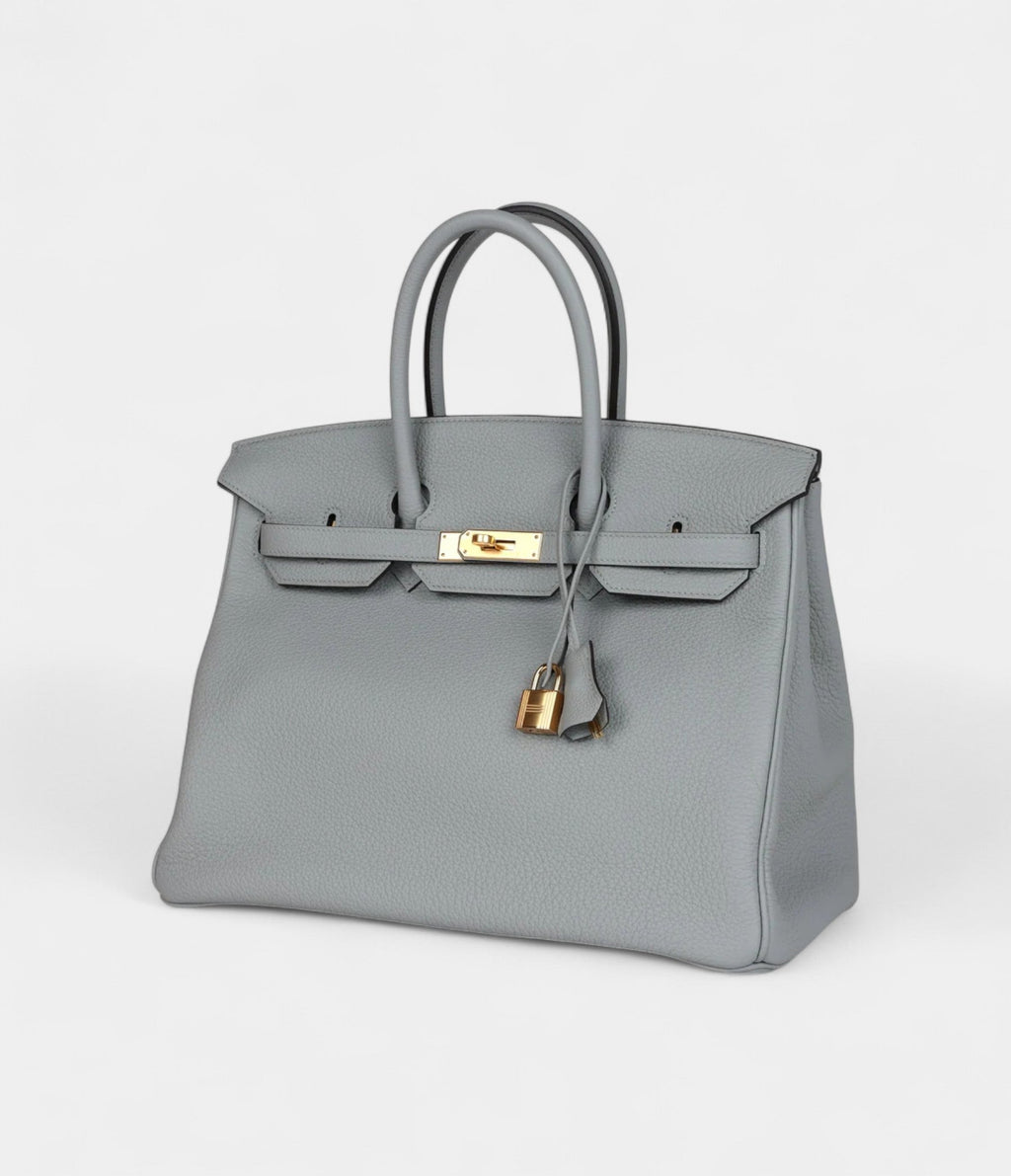 HM BK 35 Bleu Glacier Togo Gold Hardware