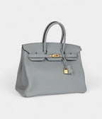 HM BK 35 Bleu Glacier Togo Gold Hardware