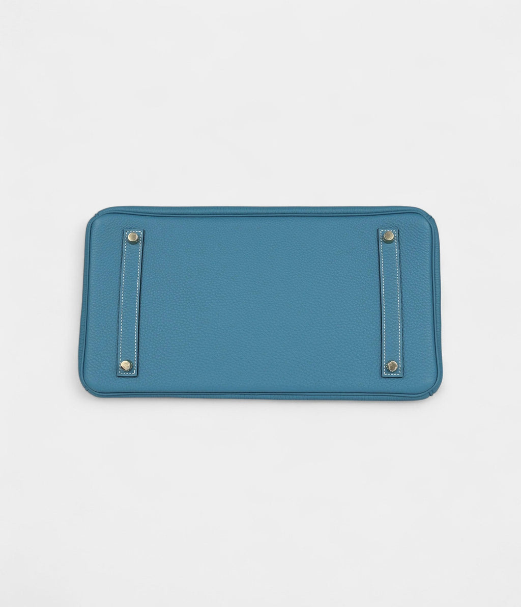 HM BK 35 Blue Jean Togo Gold Hardware