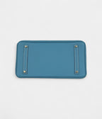 HM BK 35 Blue Jean Togo Gold Hardware