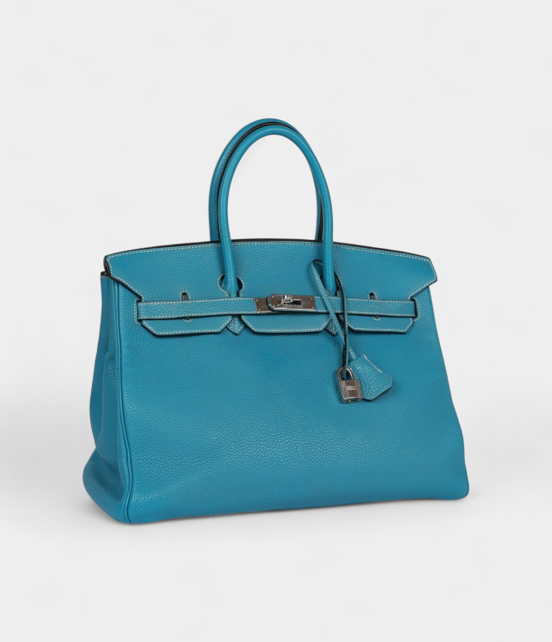 HM BK 35 Blue Jean Togo Palladium Hardware