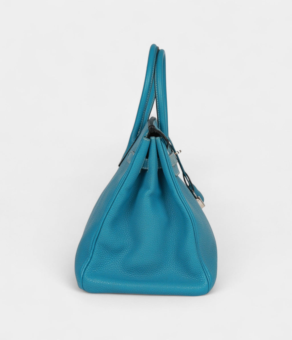 HM BK 35 Blue Jean Togo Palladium Hardware