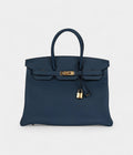 HM BK 35 Bleu De Prusse Togo Gold Hardware