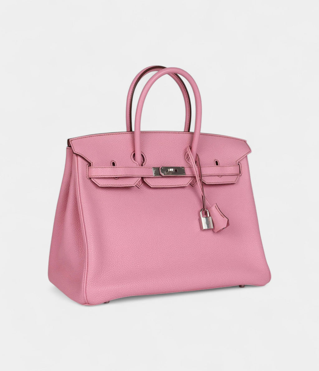 HM BK 35 Bubblegum Togo Palladium Hardware