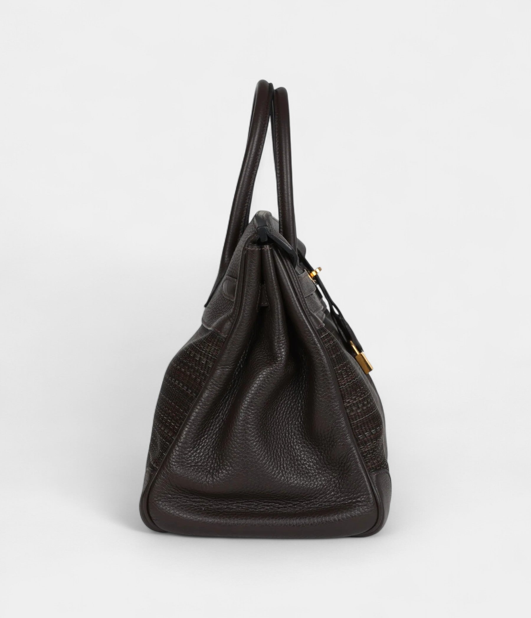 HM BK 35 Chocolate Clemence and Crinoline Gold Hardware