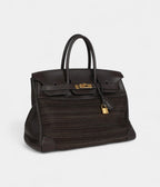 HM BK 35 Chocolate Clemence and Crinoline Gold Hardware