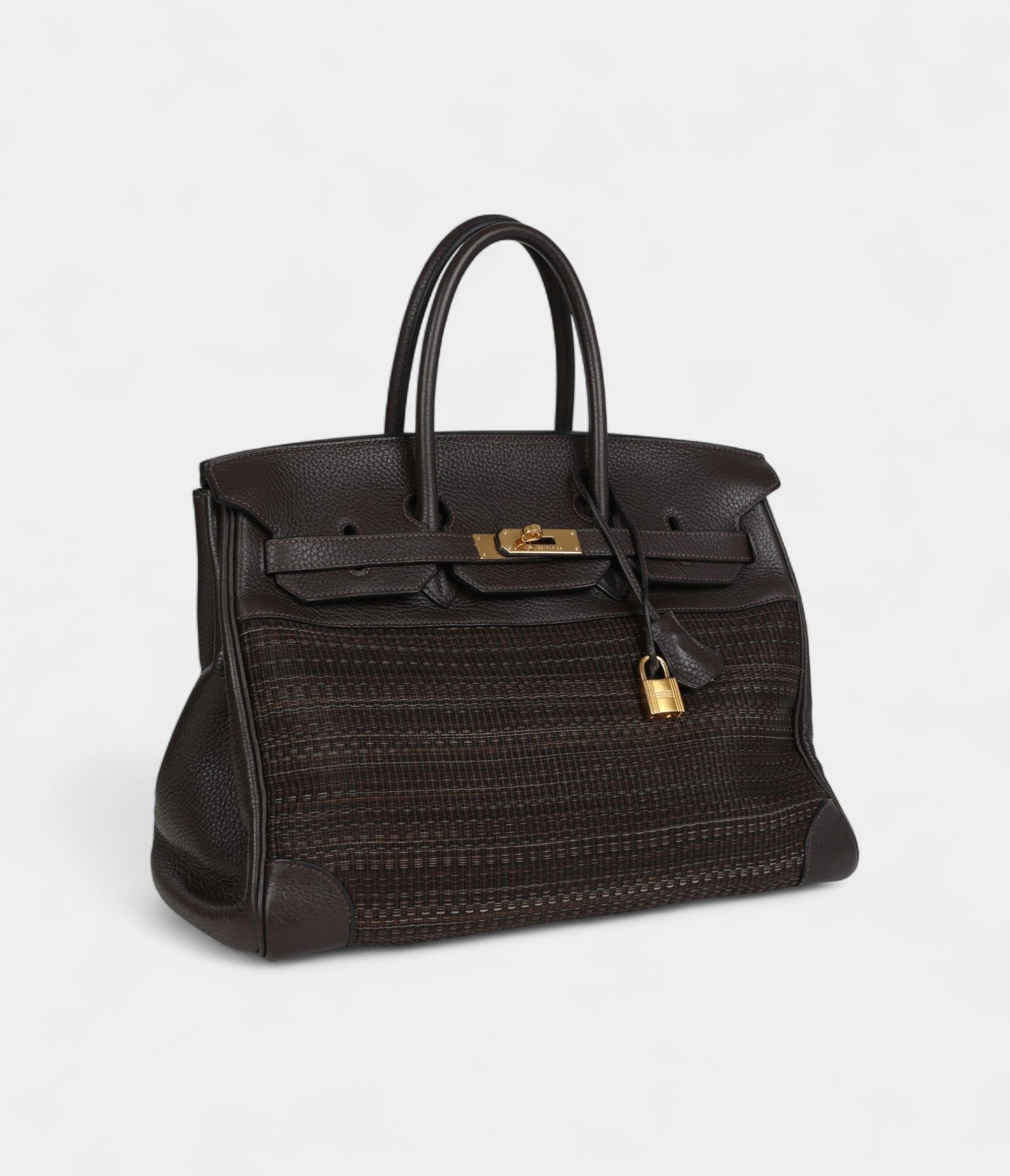 HM BK 35 Chocolate Clemence and Crinoline Gold Hardware
