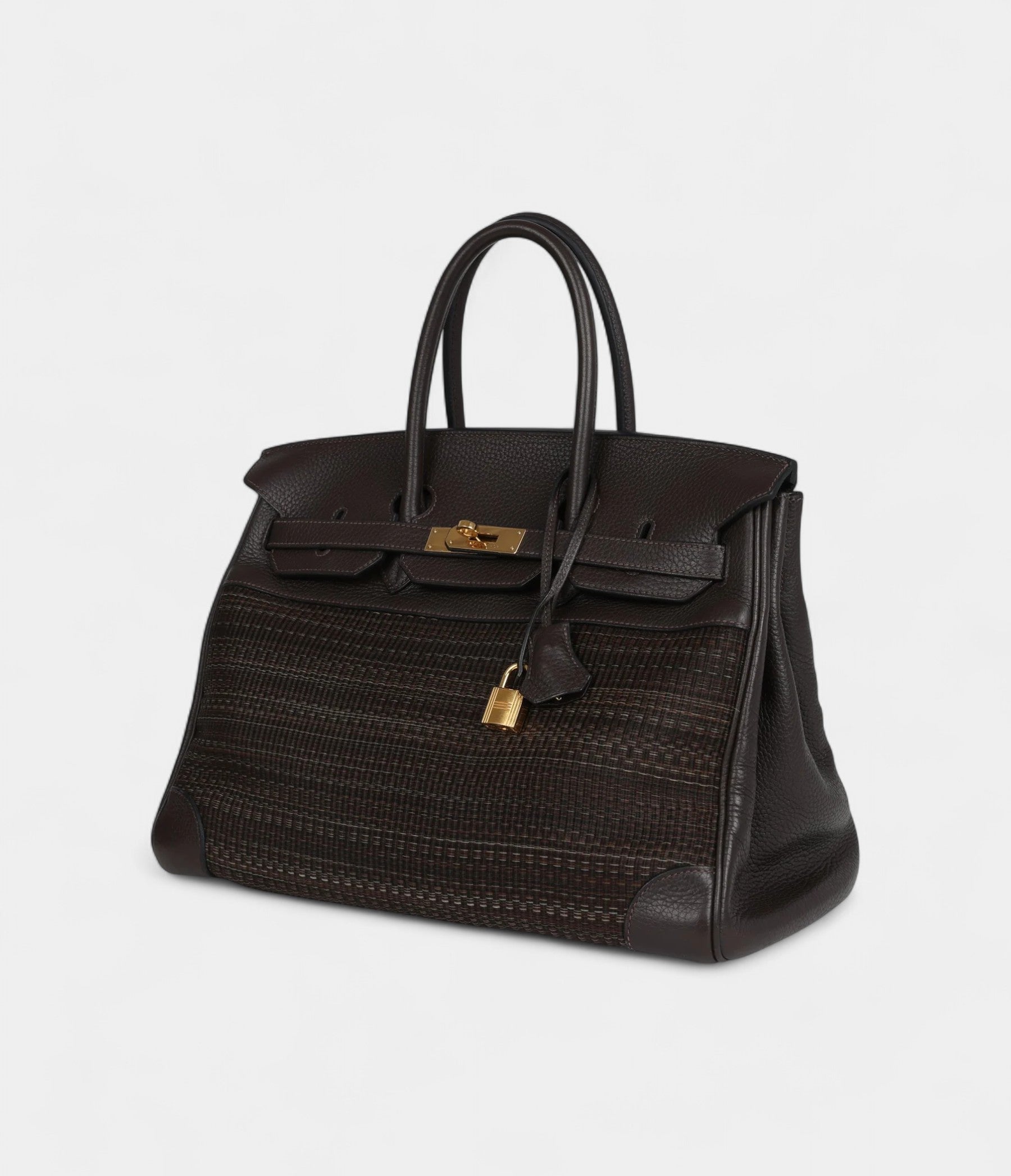 HM BK 35 Chocolate Clemence and Crinoline Gold Hardware