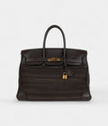 HM BK 35 Chocolate Clemence and Crinoline Gold Hardware