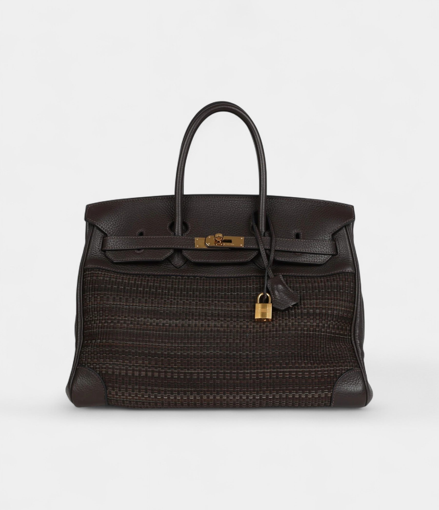 HM BK 35 Chocolate Clemence and Crinoline Gold Hardware