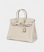 HM BK 35 Craie Togo Gold Hardware